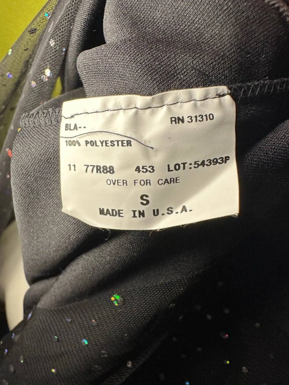 NWT A.Byer Black Strapless Mini Dress with Sparkly Polka Dot Skirt Detailing - Picture 8 of 8